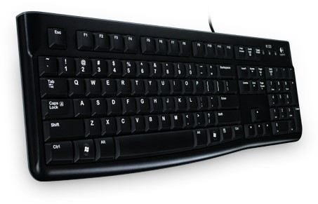Logitech K120 USB QWERTZ Zwitsers Zwart toetsenbord