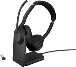 Jabra 25599-999-989 hoofdtelefoon/headset Bedraad en draadloos Hoofdband Kantoor/callcenter Bluetooth Oplaadhouder Zwart