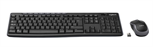 Logitech MK270 RF Draadloos QWERTY Zwitsers Zwart toetsenbord