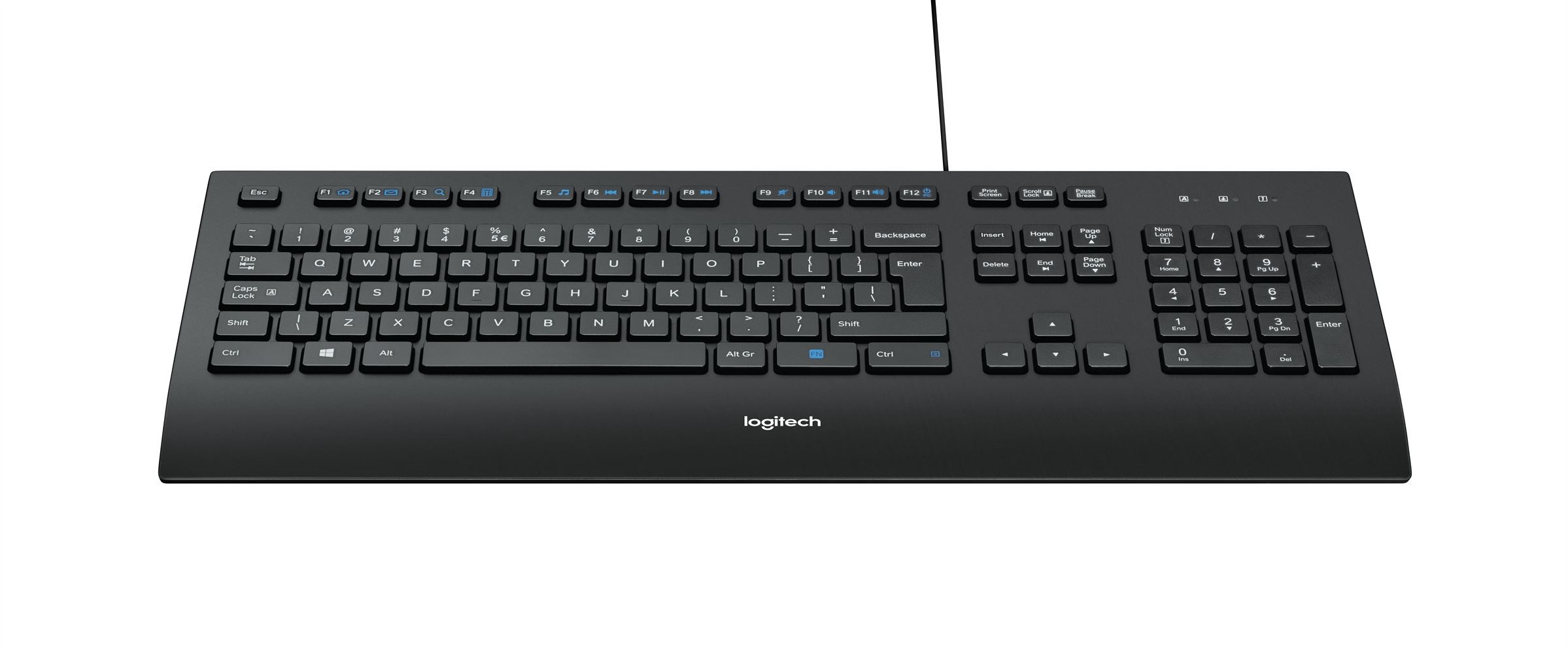 spanning huichelarij Veraangenamen Logitech K280e USB QWERTY US International Zwart toetsenbord bij  ICT-Store.nl