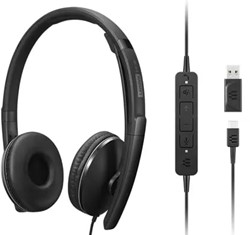 Lenovo 4XD1M45627 hoofdtelefoon/headset Bedraad Hoofdband USB Type-C Zwart