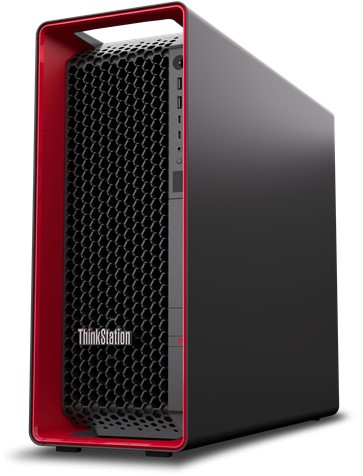 Lenovo ThinkStation P7 w5-3423 Tower Intel® Xeon® 32 GB DDR5-SDRAM 1 TB SSD Windows 11 Pro for Workstations Workstation Zwart, Rood-3