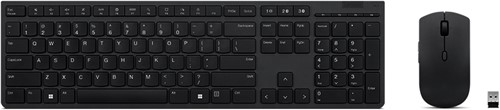 Lenovo 4X31K03968 toetsenbord Inclusief muis RF-draadloos + Bluetooth Belgisch, Engels Grijs