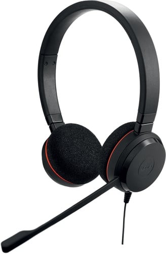 Jabra Evolve 20 MS Stereo Headset Hoofdband USB Type-A Zwart