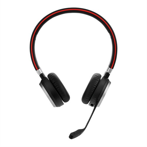 Jabra Evolve 65 UC Stereo Headset Bedraad en draadloos Hoofdband Kantoor/callcenter Micro-USB Bluetooth Zwart