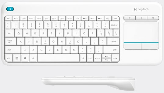 Aanmoediging traagheid Gevaar Logitech K400 Plus RF Draadloos QWERTY Nederlands Wit toetsenbord bij  ICT-Store.nl