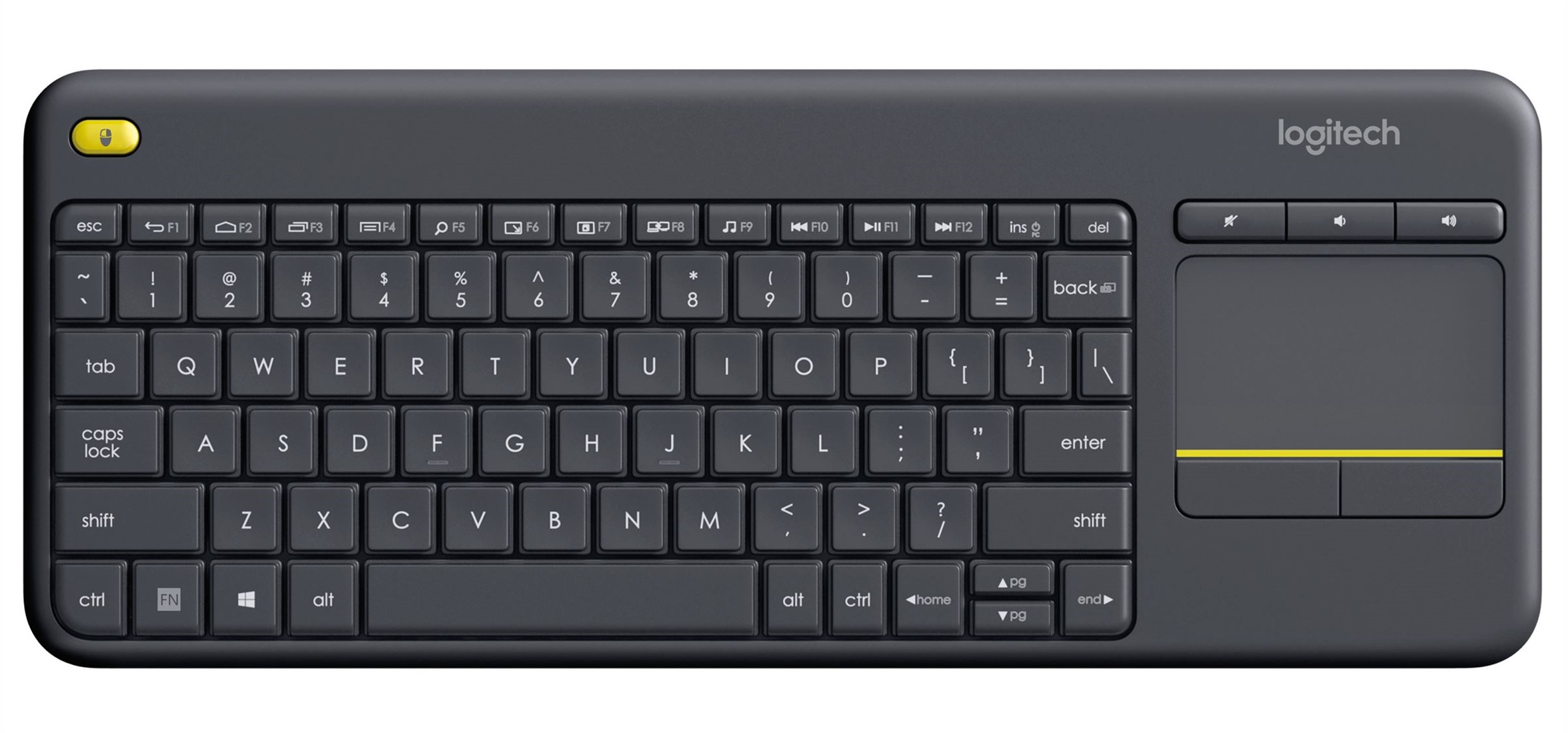 programma Grijp Fluisteren Logitech K400 Plus RF Draadloos AZERTY Frans Zwart toetsenbord bij  ICT-Store.nl