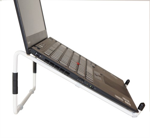 R-Go Tools Steel Travel Laptopstandaard, wit