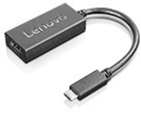 Lenovo 4X90M42956 USB-C VGA Zwart kabeladapter/verloopstukje