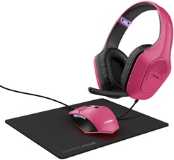 Trust GXT 790 Headset Bedraad Hoofdband Gamen Zwart, Roze