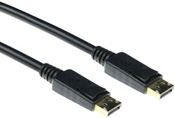 ACT 1 meter DisplayPort cable male - male, power pin 20 niet aangesloten