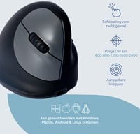 Muis R-Go Ergonomisch HE Break Wireless Rechts L-3