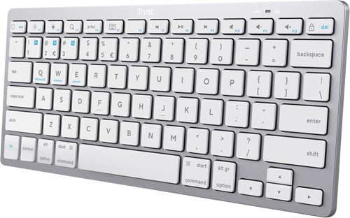 Trust 24651 toetsenbord Bluetooth QWERTY Amerikaans Engels Zilver