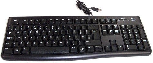 Logitech K120 USB AZERTY Zwart toetsenbord