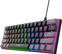Trust GXT 867 Acira toetsenbord USB QWERTY Amerikaans Engels Zwart