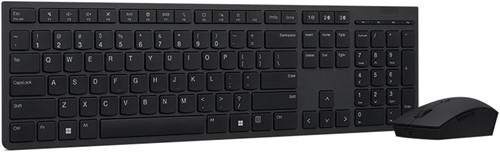 Lenovo 4X31K03968 toetsenbord Inclusief muis RF-draadloos + Bluetooth Belgisch, Engels Grijs-3