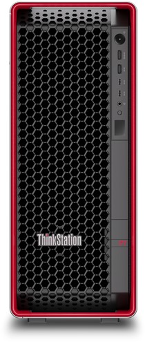 Lenovo ThinkStation P7 w5-3423 Tower Intel® Xeon® 32 GB DDR5-SDRAM 1 TB SSD Windows 11 Pro for Workstations Workstation Zwart, Rood