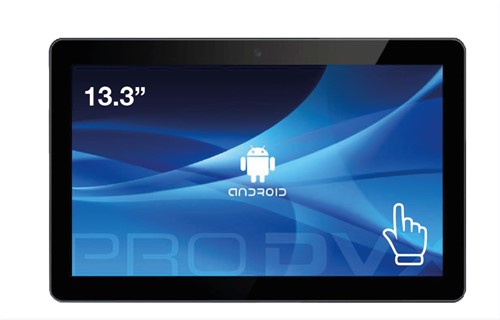 ProDVX APPC-13DSKP 33,8 cm (13.3") 1920 x 1080 Pixels Touchscreen Rockchip 2 GB DDR3-SDRAM 8 GB Flash Zwart All-in-One tablet PC
