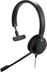 Jabra Evolve 20 USB-C MS Mono Headset Bedraad Hoofdband Kantoor/callcenter USB Type-C Zwart