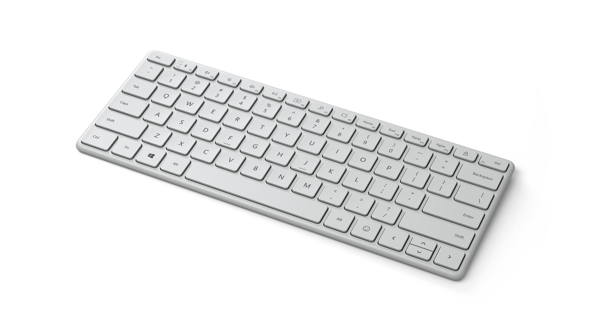 Gepland kromme melodie Microsoft Designer Compact Keyboard toetsenbord Bluetooth AZERTY Wit bij ICT-Store.nl Gepland kromme melodie Microsoft Designer Compact Keyboard toetsenbord Bluetooth AZERTY Wit bij ICT-Store.nl