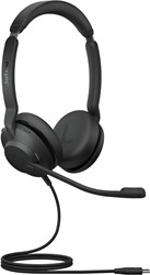 Jabra 23189-989-879 hoofdtelefoon/headset Bedraad Hoofdband Kantoor/callcenter USB Type-C Zwart