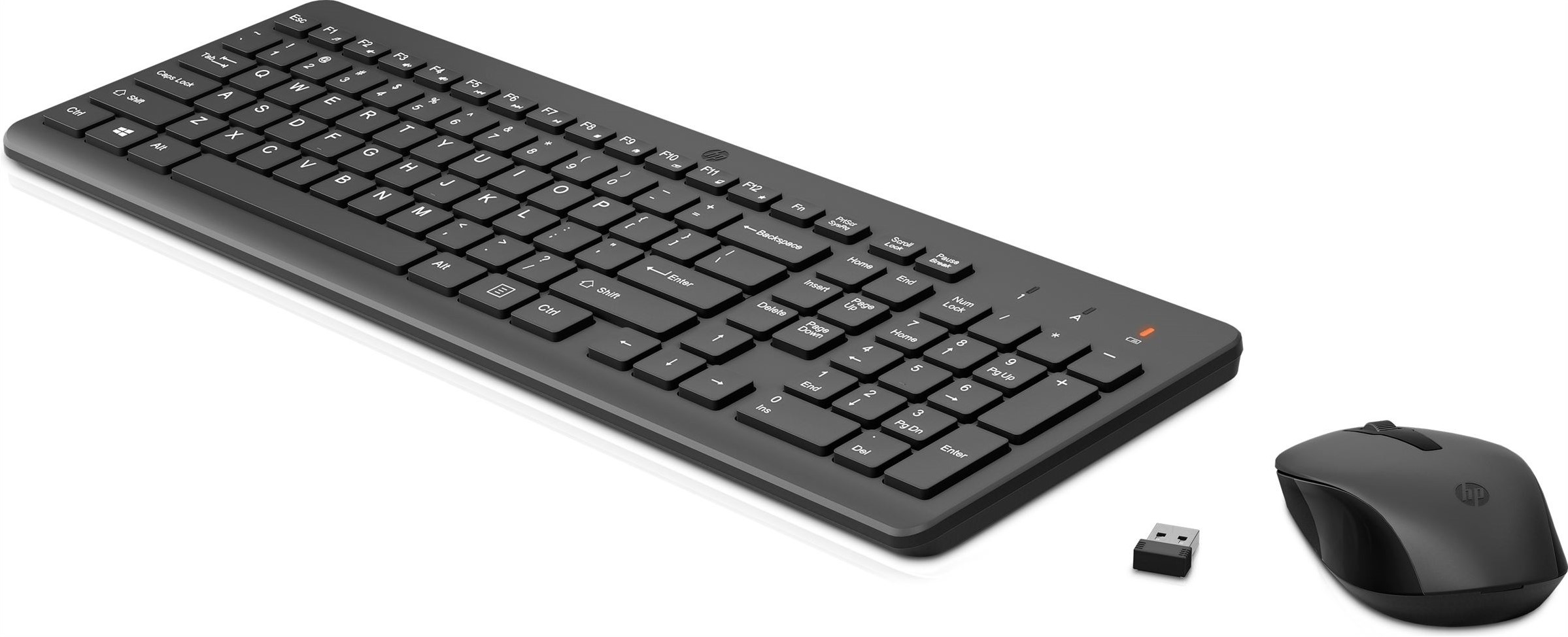 HP draadloze muis en draadloos toetsenbord bij