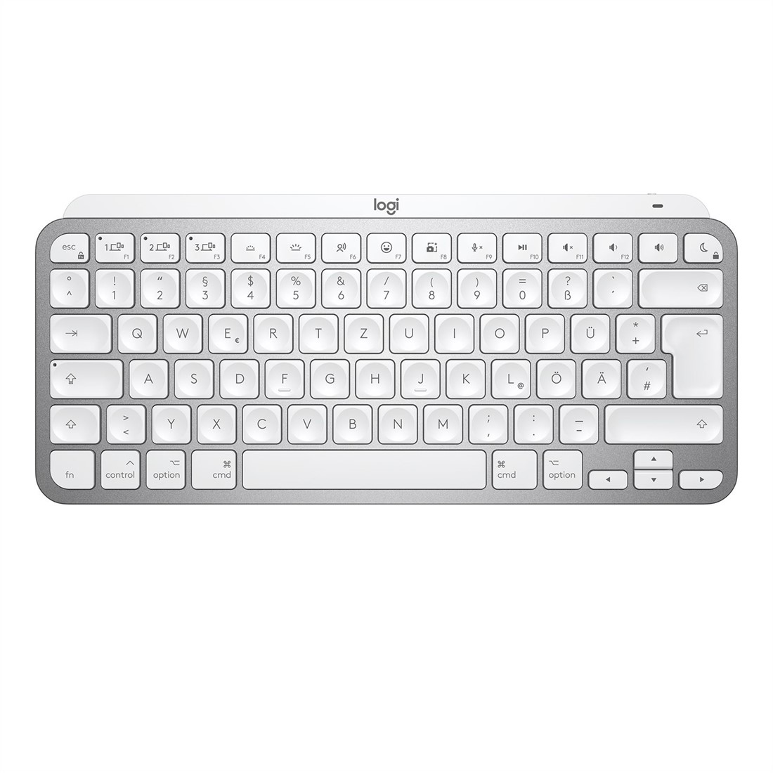 flauw Gelijkmatig bladzijde Logitech MX Keys Mini for Mac toetsenbord RF-draadloos + Bluetooth QWERTZ  Zwitsers Zilver, Wit bij ICT-Store.nl