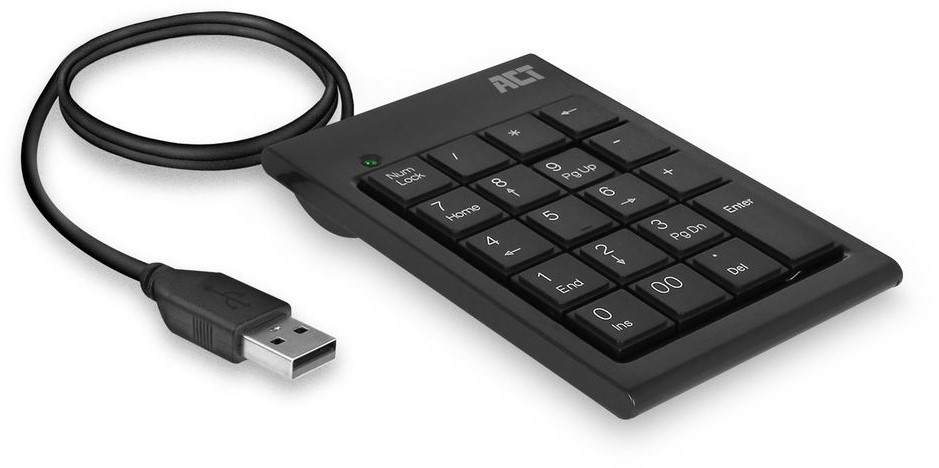 ACT AC5480 toetsenbord Universeel USB Zwart