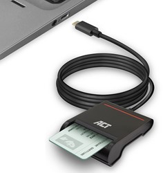 ACT AC6020 smart card reader Binnen USB USB 2.0 Zwart