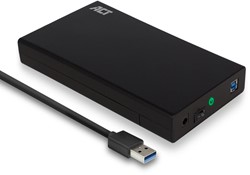 ACT AC1405 behuizing voor opslagstations HDD-/SSD-behuizing Zwart 3.5"