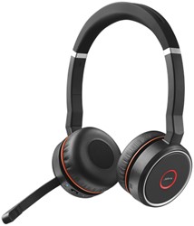 Jabra Evolve 75 Headset Bedraad en draadloos Hoofdband Oproepen/muziek Bluetooth Zwart