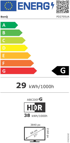Energielabel afkomstig van Icecat, automatisch ingelezen op 29-04-2026.