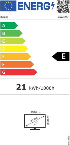 Energielabel afkomstig van Icecat, automatisch ingelezen op 29-04-2026.