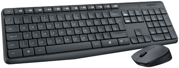 wetenschappelijk met tijd Wiskundig Toetsenbord Logitech MK235 Qwerty +muis zwart bij ICT-Store.nl