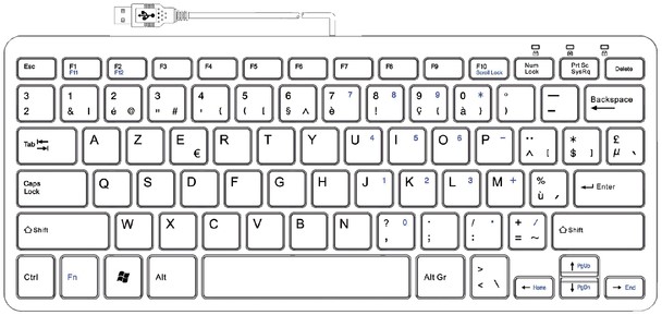 Voorbijgaand Dierentuin blik Ergonomisch toetsenbord R-Go Tools Compact Azerty zilver-wit bij  ICT-Store.nl