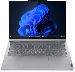 Lenovo ThinkBook 14 2-in-1 G5 IAU Intel Core Ultra 7 255U Hybride (2-in-1) 35,6 cm (14") Touchscreen WUXGA 16 GB DDR5-SDRAM 512 GB SSD Wi-Fi 6E (802.11ax) Windows 11 Pro Zwitsers Grijs