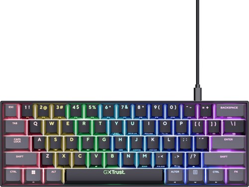 Trust GXT 867 Acira toetsenbord USB QWERTY Amerikaans Engels Zwart-3