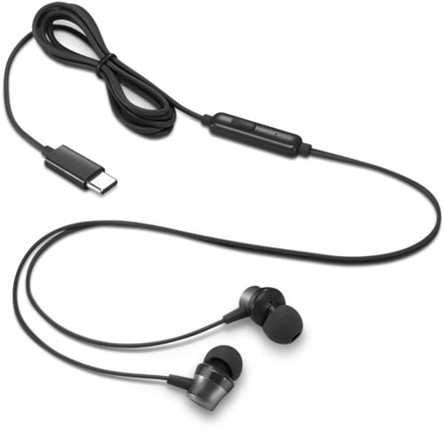 Lenovo 4XD1J77351 hoofdtelefoon/headset Bedraad In-ear Kantoor/callcenter USB Type-C Zwart-2