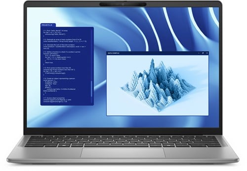 DELL Latitude 7455 Copilot+ PC Qualcomm Snapdragon X1E-80-100 Laptop 35,6 cm (14") Touchscreen Quad HD+ 32 GB LPDDR5x-SDRAM 512 GB SSD Wi-Fi 7 (802.11be) Windows 11 Pro US International Grijs-2
