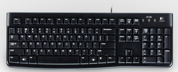 Logitech K120 USB Zwitsers Zwart toetsenbord ICT-Store.nl